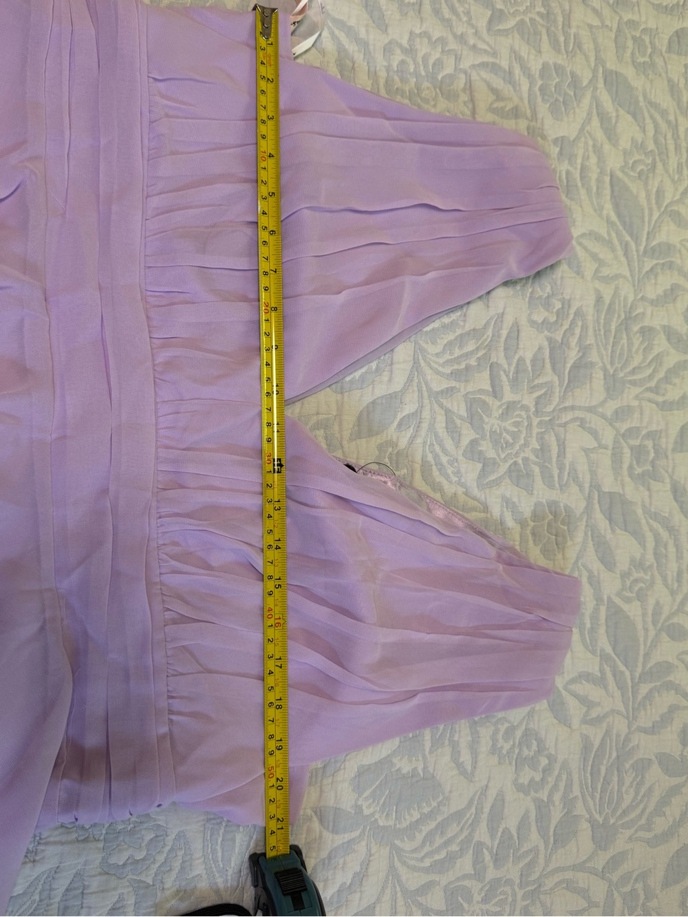 Lulus Lavender Pastel Purple Tiered Maxi Dress 1X NWT Evening Gown Wedding Guest - Picture 9 of 12